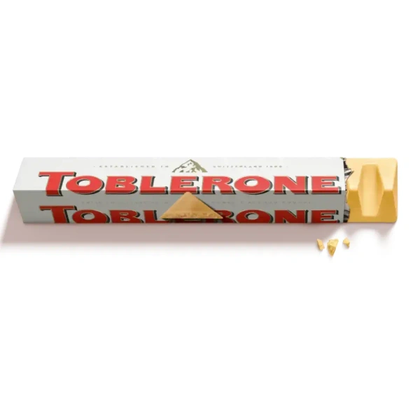 TOBLERONE Toblerone White Chocolate with Honey & Almond Nougat - 100g