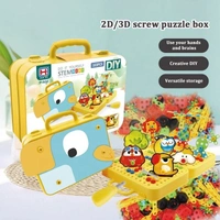 STEM Woodpecker Engineering Puzzle & DIY Building Tool Kit - 232 pcs Set