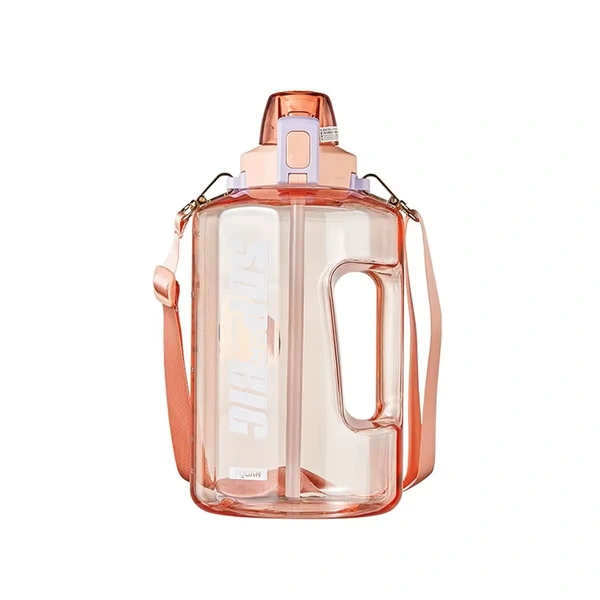 SUPER BIG Gym Water Bottle with Straw - BPA Free - 1500ml - Pink