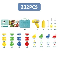 STEM Dinosaur Engineering Puzzle & DIY Building Tool Kit- 232 pcs Set