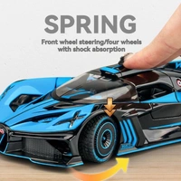 CHE ZHI BUGATTI BOLIDE Diecast Collectible Model Car - Scale 1:24, Blue