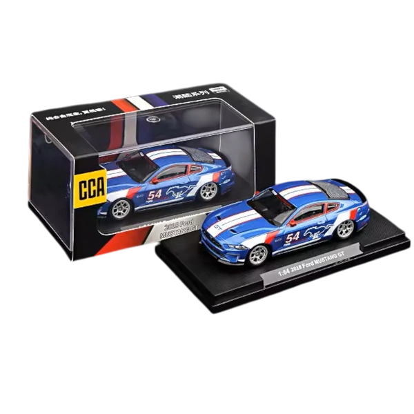 CCA 2018 Ford Mustang GT 1:64 Scale Diecast (With Acrylic Case) - Officially Licensed