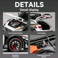 CHE ZHI AUDI RS6 Avant DTM 1:24 Scale Diecast Collectible Model Car - White