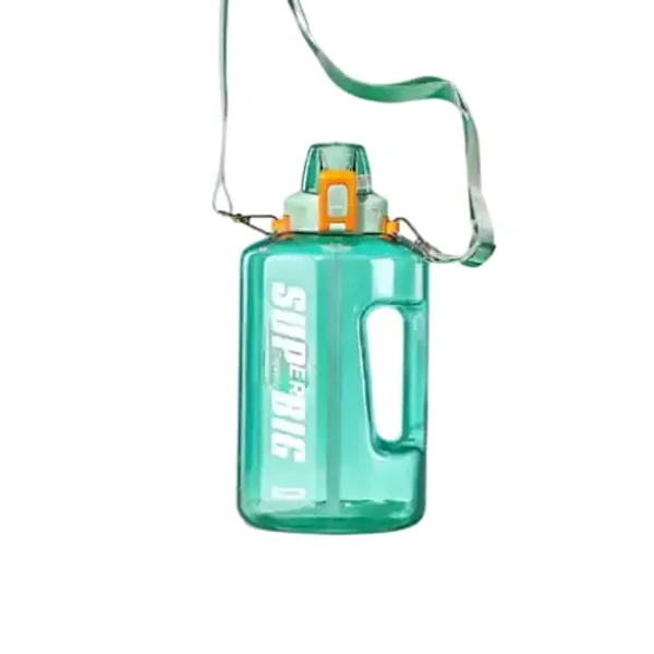 SUPER BIG Gym Water Bottle with Straw - BPA Free - 1500 ml