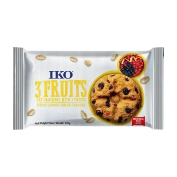 IKO Oat Cracker Cookies with 3 Fruits - 100g