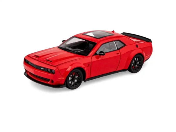 CHE ZHI DODGE CHALLENGER Diecast Collectible Model Car - Red, Scale 1:24