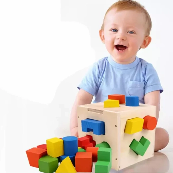 Wooden Shape Sorting Intelligence Box