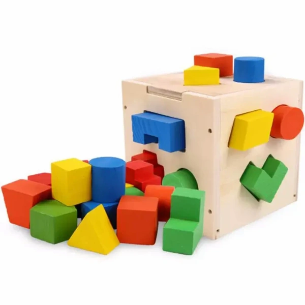 Wooden Shape Sorting Intelligence Box