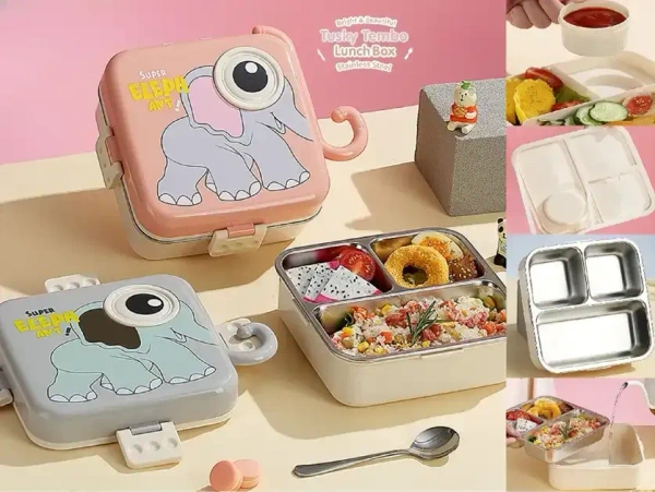 Super Elephant - Tusky Tembo Lunch Box Stainless Steel