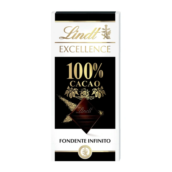 Lindt Excellence 100% Cocoa Dark Chocolate Bar - 100g
