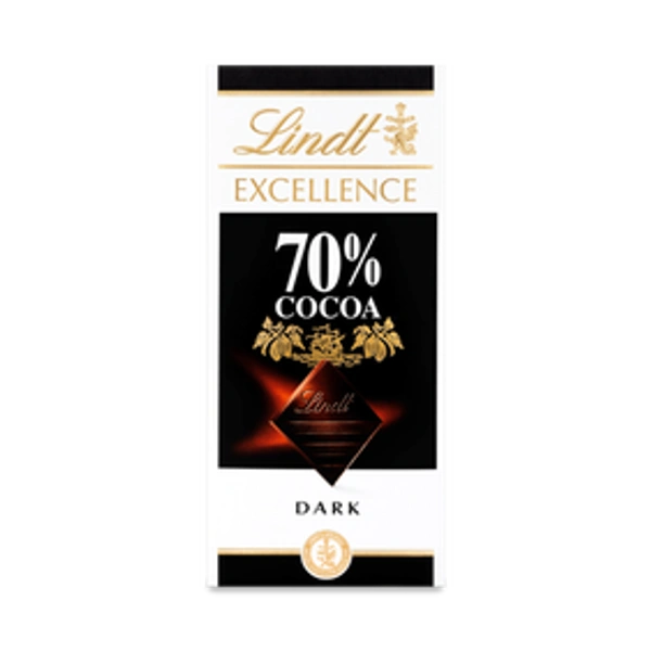 Lindt Excellence 70% Cocoa Dark Chocolate Bar - 100g