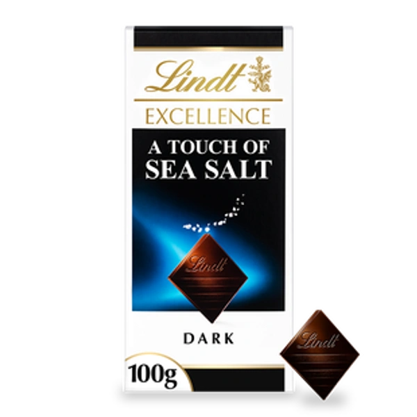 Lindt Excellence A Touch Sea Salt Intense Dark Chocolate - 100g