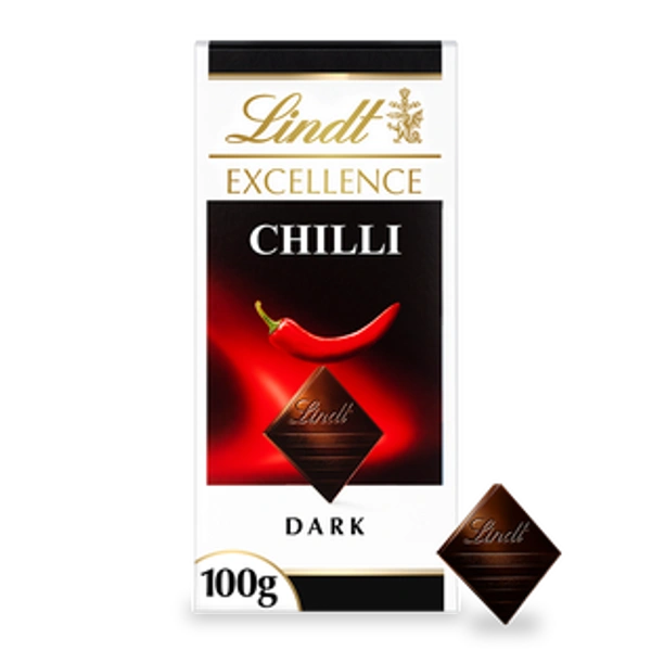 Lindt Excellence Chilly Dark Chocolate - 100g