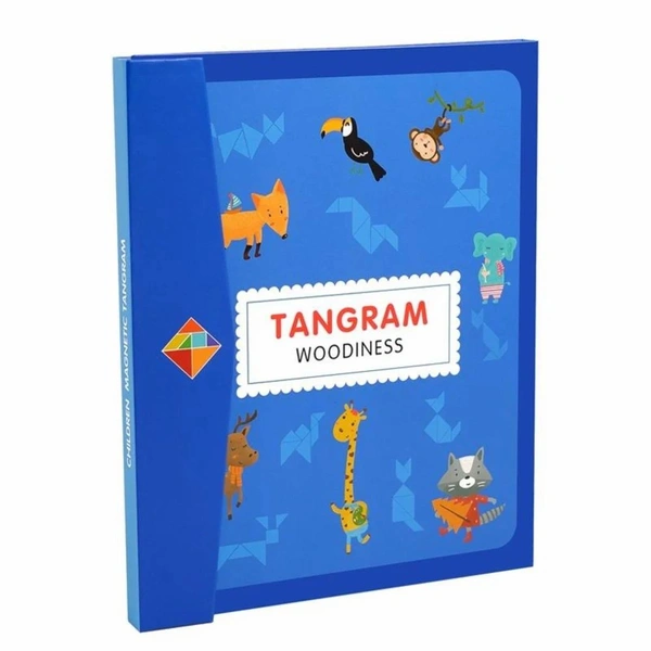Magnetic Tangram Puzzle Book - Creative Shapes & Patterns