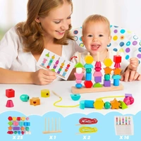 Wooden Shape Stacking & Pattern Learning Toy