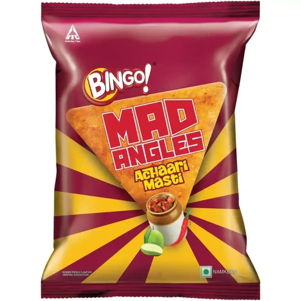 Bingo! Mad Angles Achaari Masti Crisps - 64 g