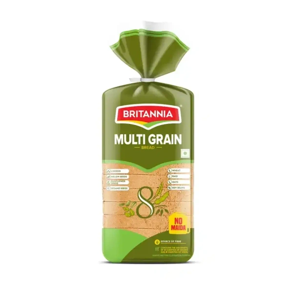 Britannia Multigrain Bread (No Maida) - 400 g