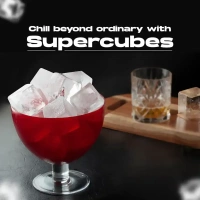 Burrf Sparkling Super Cubes Ice Cubes - 1 KG