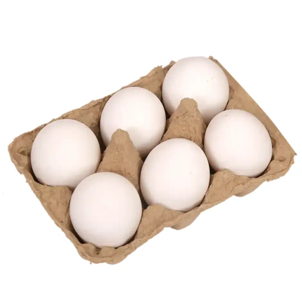 Fresh White Eggs - 6 pcs