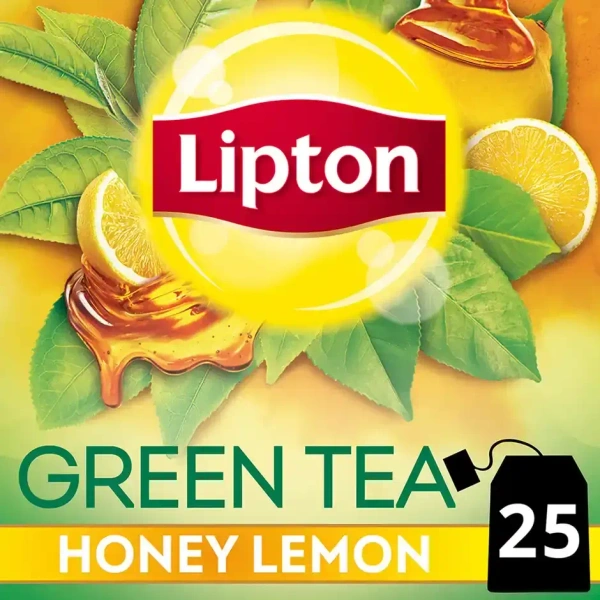 Lipton Honey Lemon Green Tea Bags - 25 pcs