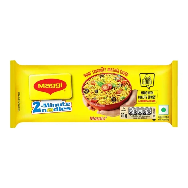 MAGGI 2-Minute Instant Noodles | Masala Noodles | Made With Quality Spices - 70 g