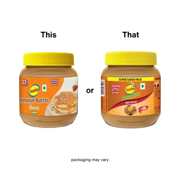 Sundrop Peanut Butter With Honey - Crunchy - 300 g