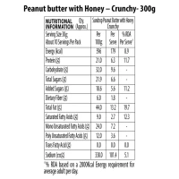 Sundrop Peanut Butter With Honey - Crunchy - 300 g