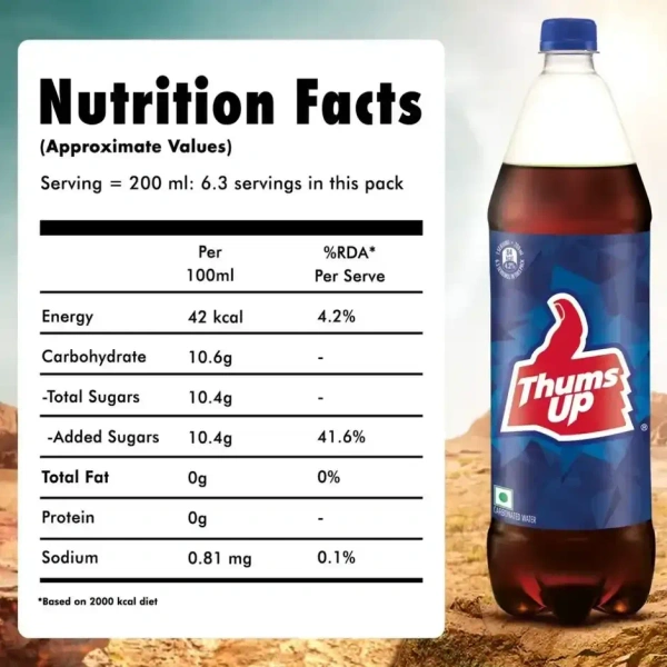 Thums Up Soft Drink - 1.25 L