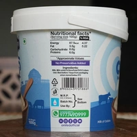 Plain Curd 1000g - Bucket, 1000g