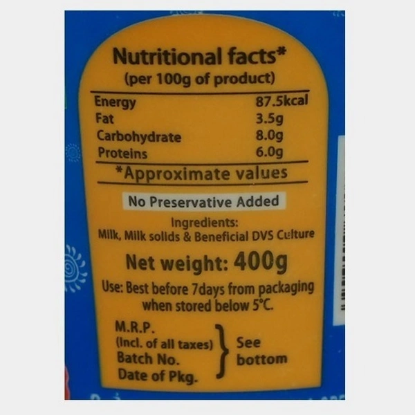 Plain Curd 200g - Cup, 200gm