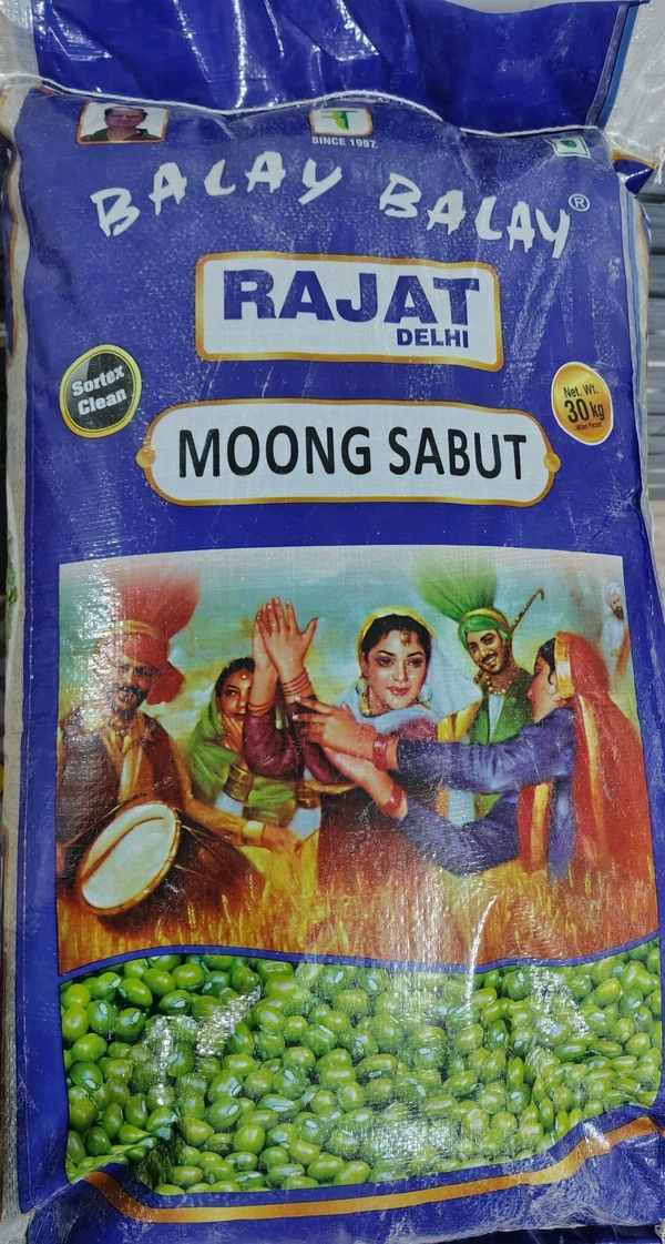 RAJAT Moong Sabut - 30Kg, Basic