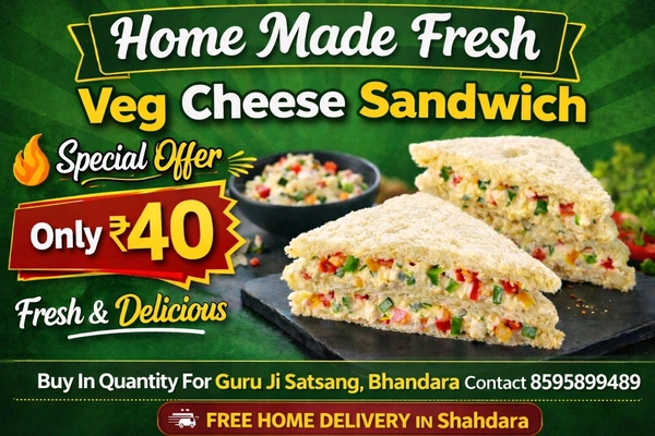 Cheese Sandwich - Big Slice