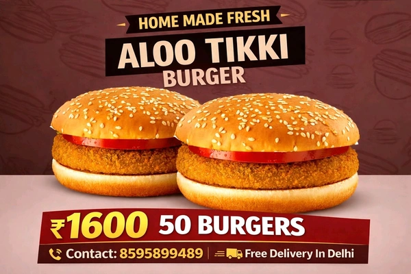 Aloo Tikki Burger For Bhandara, Guruji Satsang Food