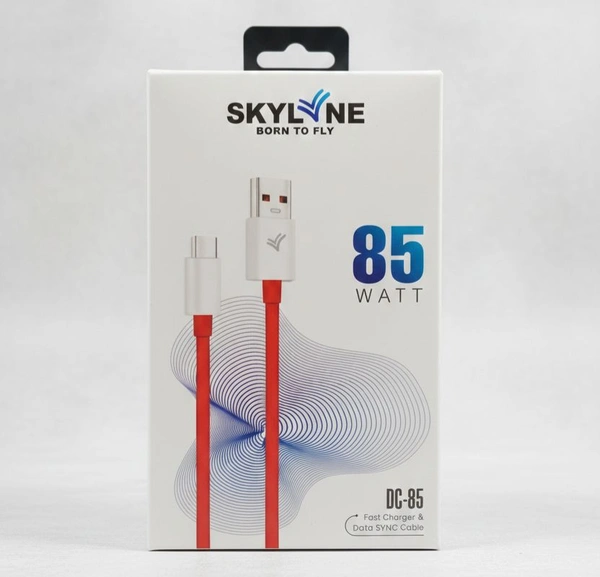 Time -C Skylne 85 Watt Fast Charger Data Cable 