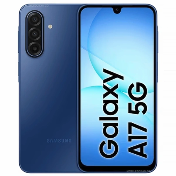 Samsung Galaxy A17 5G (Gray, 6GB RAM, 128GB Storage) | with Travel Adapter | 50 MP No Shake Camera | Gemini Live | Circle to Search | Super AMOLED | Corning Gorilla Glass Victus | 7.5mm Sleek | AI - Blue