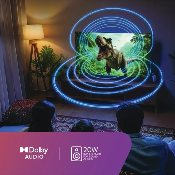 DishTV 80 cm (32 inch) Full HD LED Smart Google TV with Entertainment Hub By dishtv