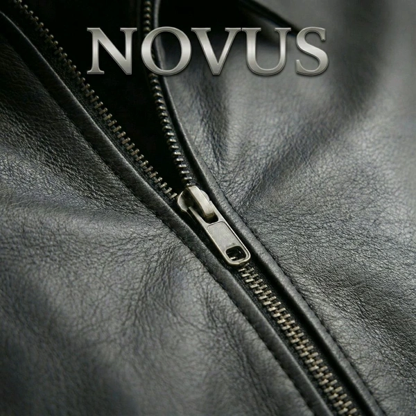 NOVUS The NOVUS Signature Leather Jacket – Midnight Black - Black, L