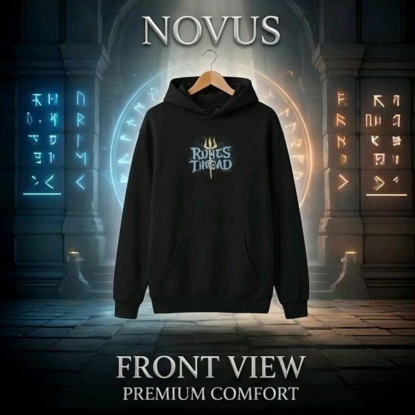 NOVUS The Divine Shiva 'Runes' Edition Hoodie – Midnight Black - Black, S