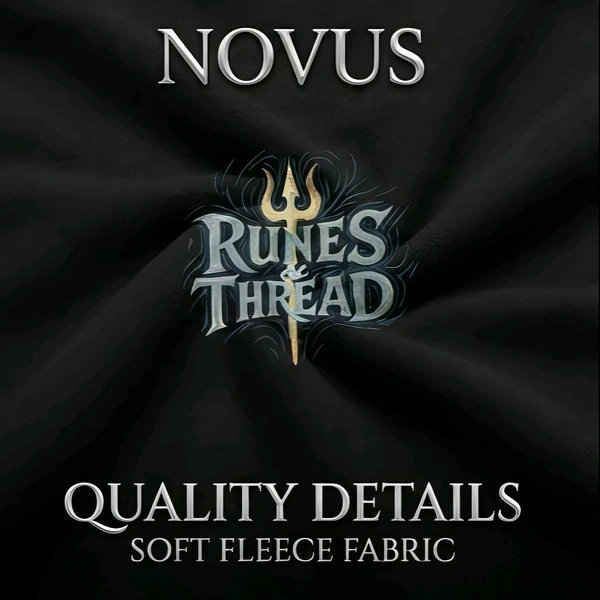 NOVUS The Divine Shiva 'Runes' Edition Hoodie – Midnight Black - Black, S