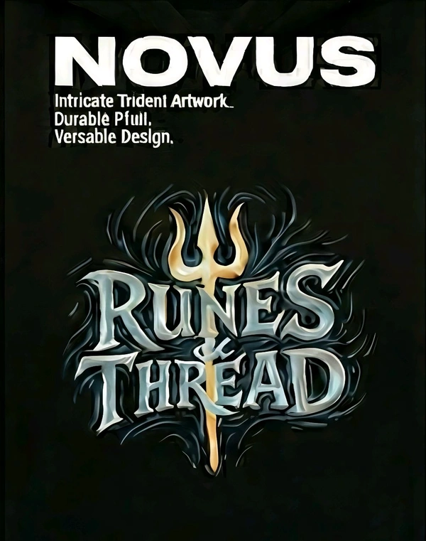 NOVUS The Divine Shiva 'Runes' Edition Hoodie – Midnight Black - Black, M