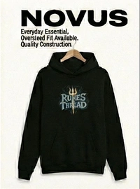 NOVUS The Divine Shiva 'Runes' Edition Hoodie – Midnight Black - Black, L