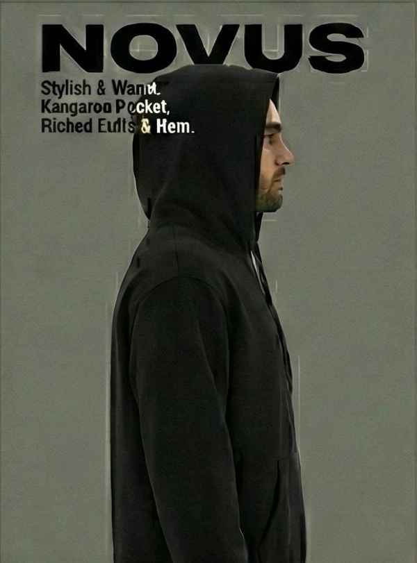 NOVUS The Divine Shiva 'Runes' Edition Hoodie – Midnight Black - Black, XXL