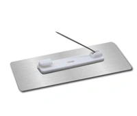 Personalized Pocket Name Plate Name Badge with Pin Backing for Office Employee School College Student Staff (Size 3x1 Inches) (Acrylic Engraved Badge) - Silver