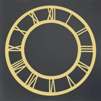 Golden Acrylic Clock Roman Ring - 7