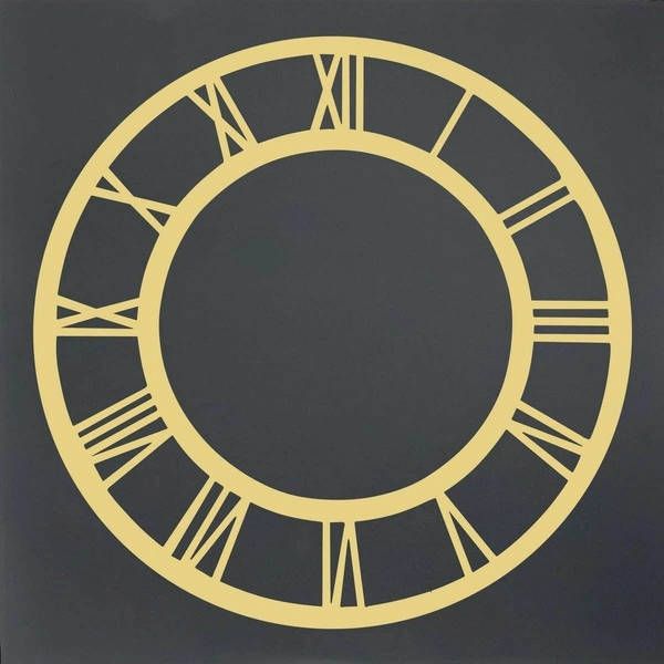 Golden Acrylic Clock Roman Ring - 7
