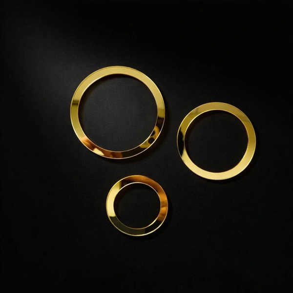 Golden Acrylic Circle Frame - 3 inch