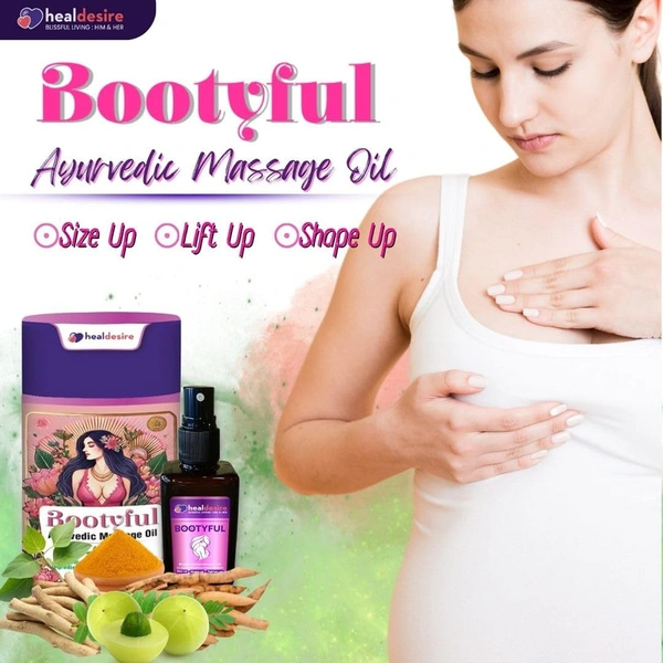 Healdesire Ayurvedic Body Massage Oil Spray | Skin Nourishing & Moisturizing | Helps Improve Texture & Stretch Marks | 13-Herb AYUSH-Approved Natural Formula