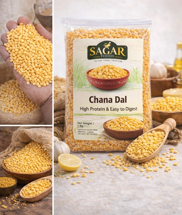 Premium Unpolished Chana Dal / கடலைப் பருப்பு  (500 Gram)
