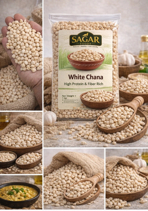 White Channa / வெள்ளை கொண்டைக்கடலை (500 Gram)  (Kabuli Chana)