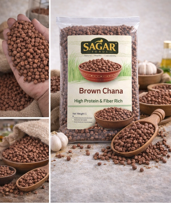 Premium Desi Brown Channa (Kala Chana) - Iron & Fiber Rich(500 Gram)